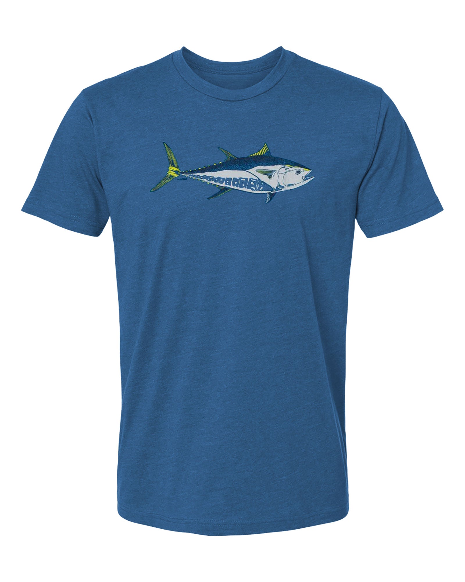 Bluefin Tuna Short Sleeve T-Shirt in Heather Cool Blue