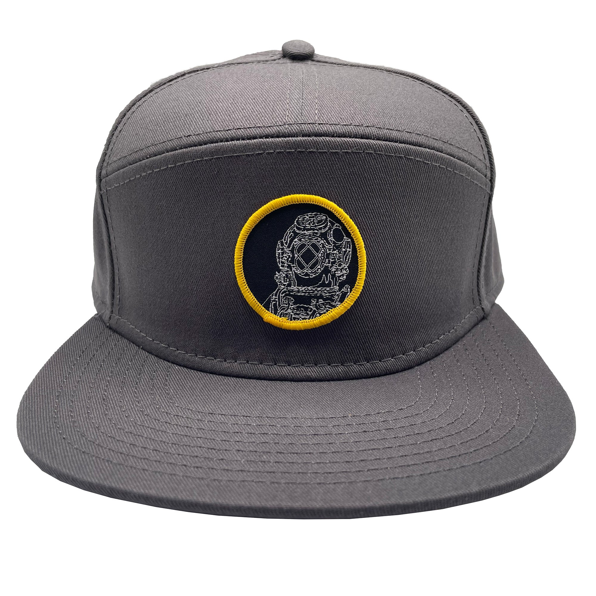 Diver hat in gray - front