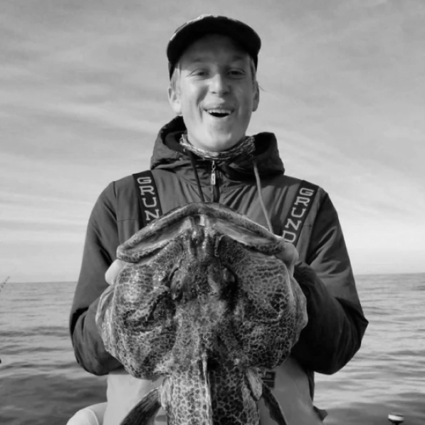 Fisherman with Ling Cod