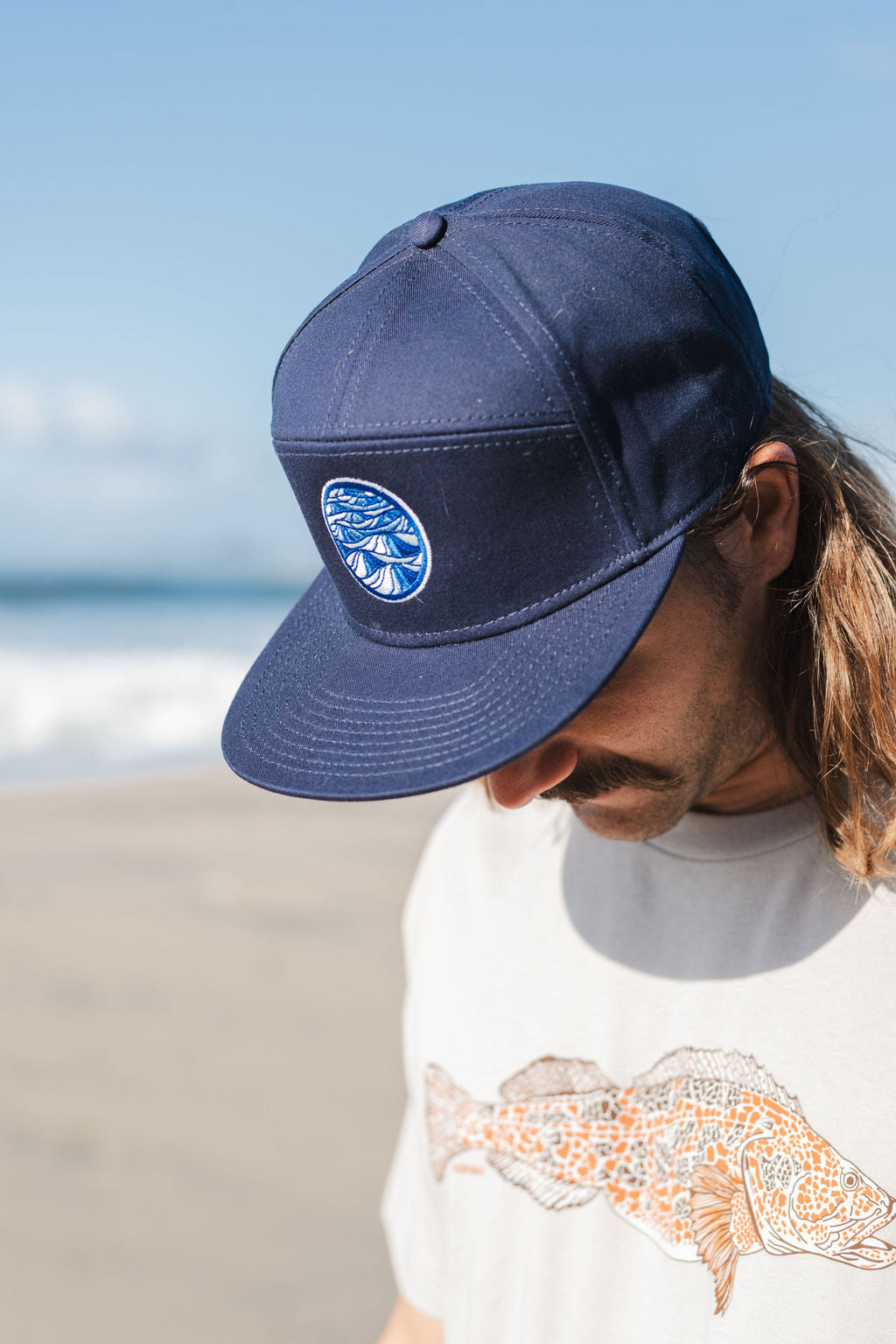 Ling Cod Short Sleeve T-Shirt in Light Grey