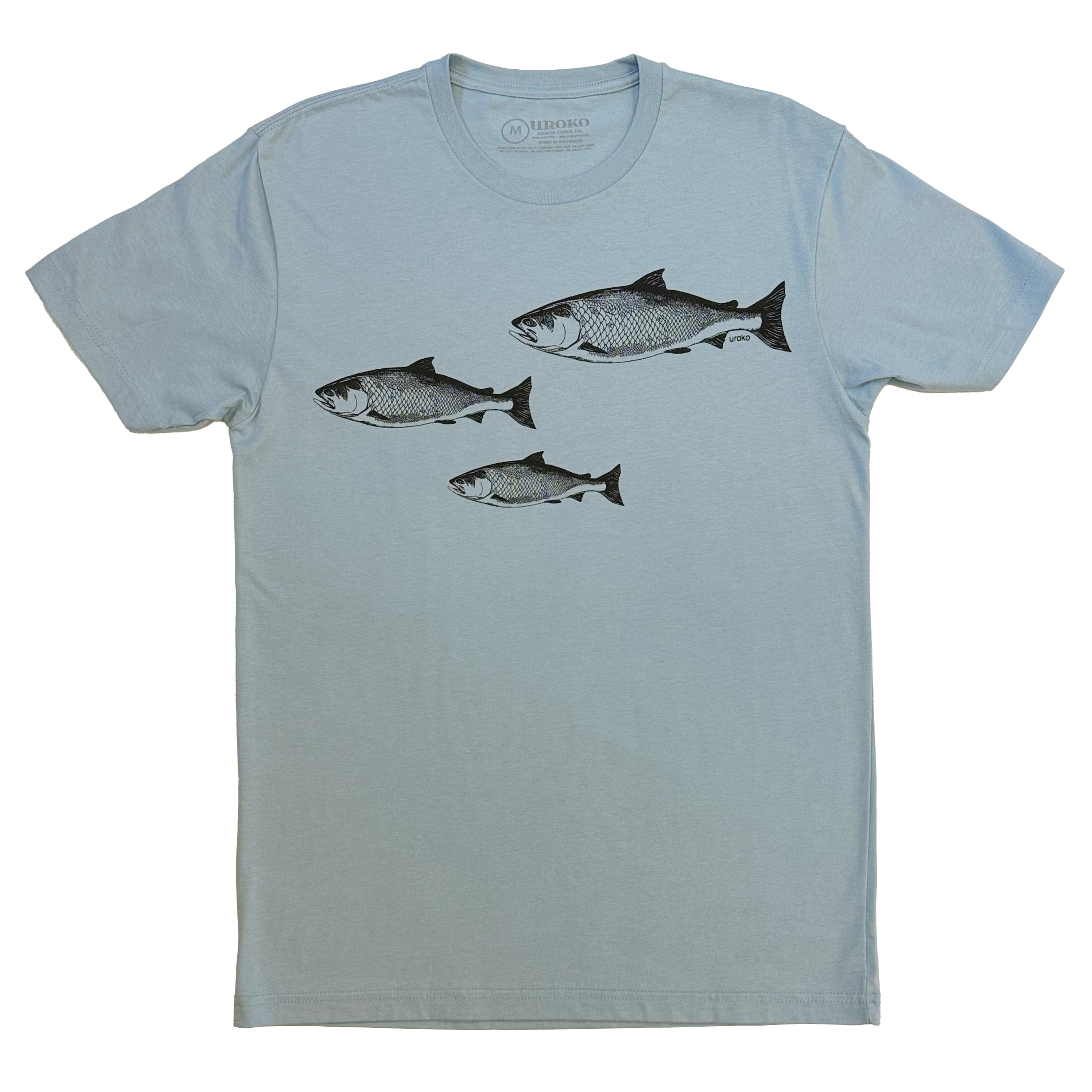Salmon Spawn T-Shirt Blue