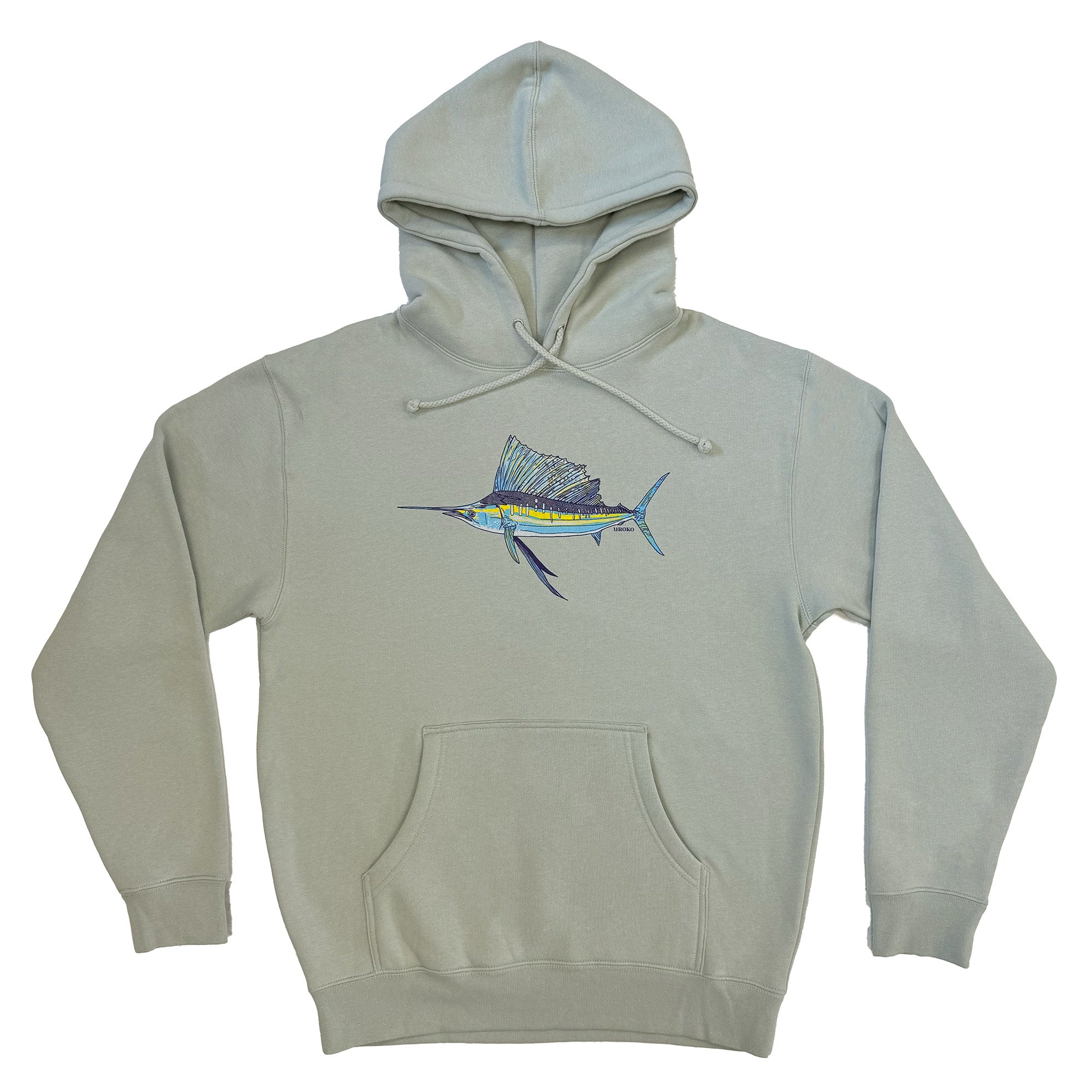 Sailfish Pullover Hooded Sweatshirt in Dusty Sage