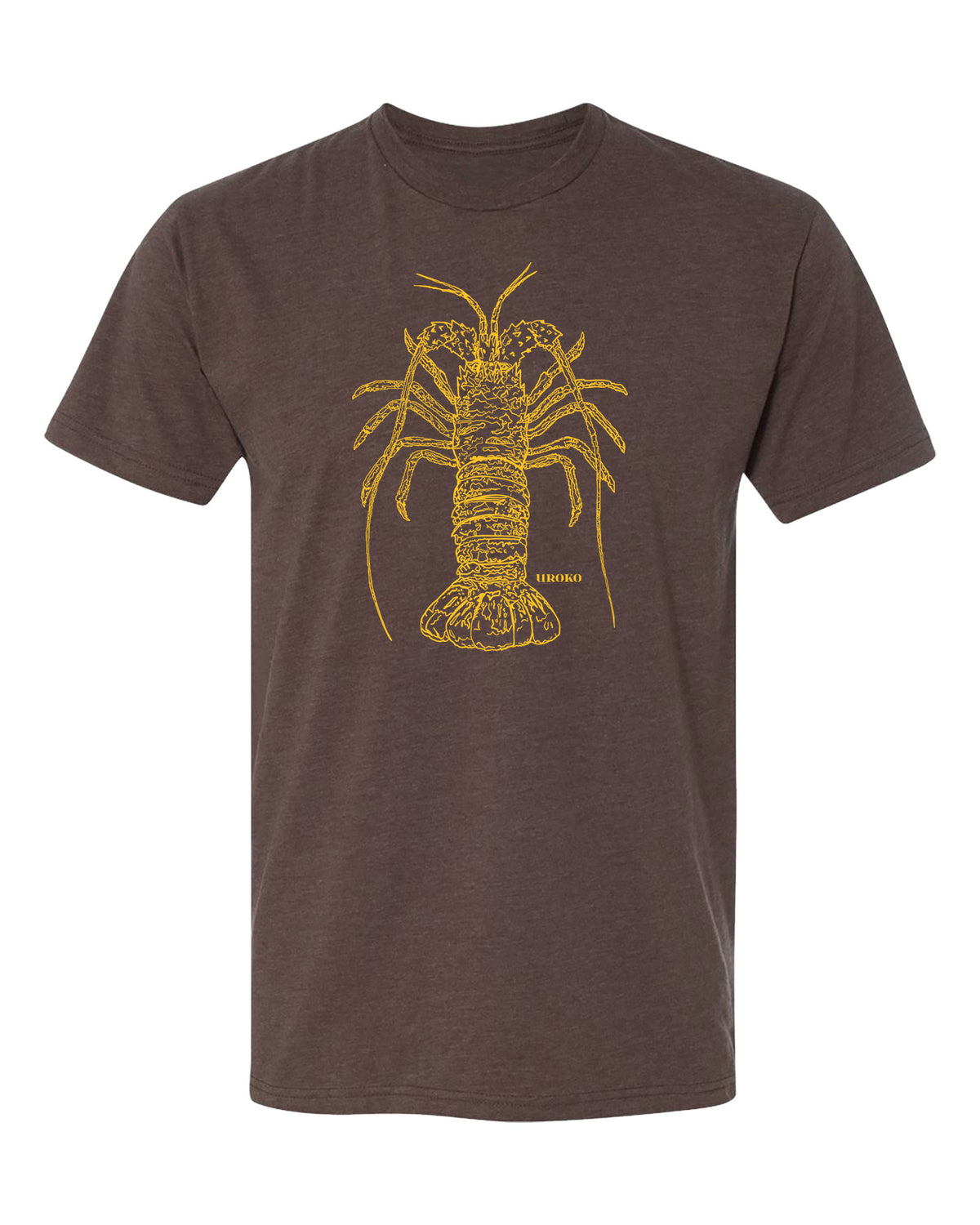 West Coast Spiny Lobster Short Sleeve T-Shirt - Espresso