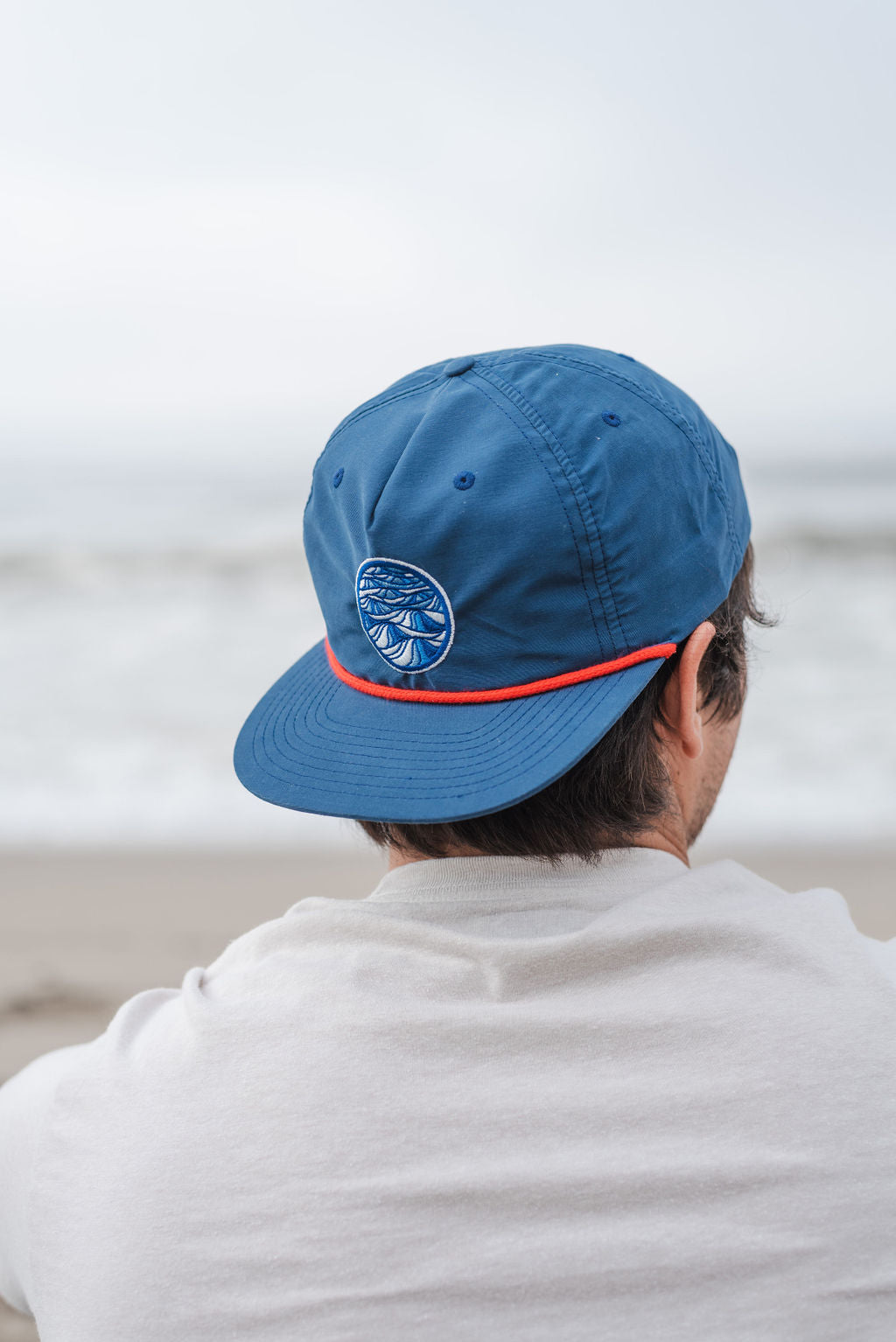 Pacific Ocean Hat on Model