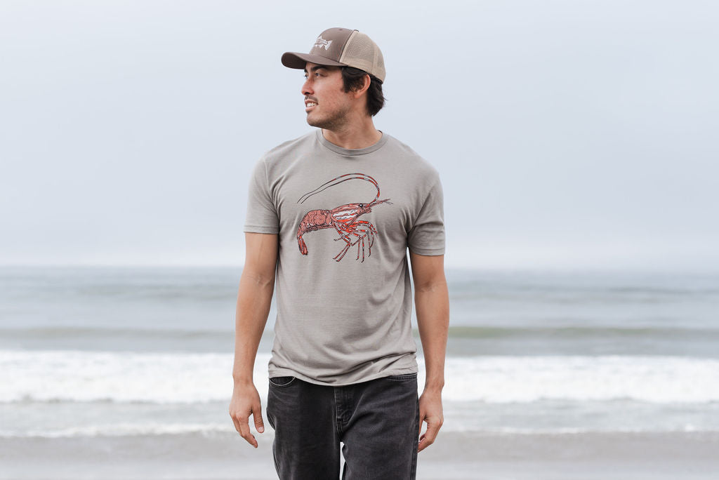 Spotted Prawn Shirt - on model