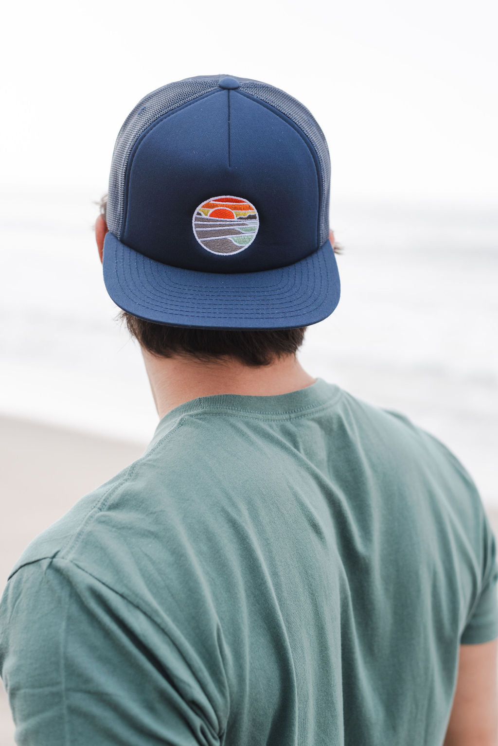 MTNS2SEA Trucker Hat on Model