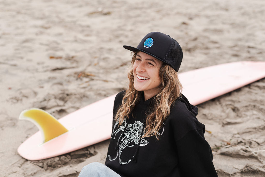 Storm Design Hat on Model