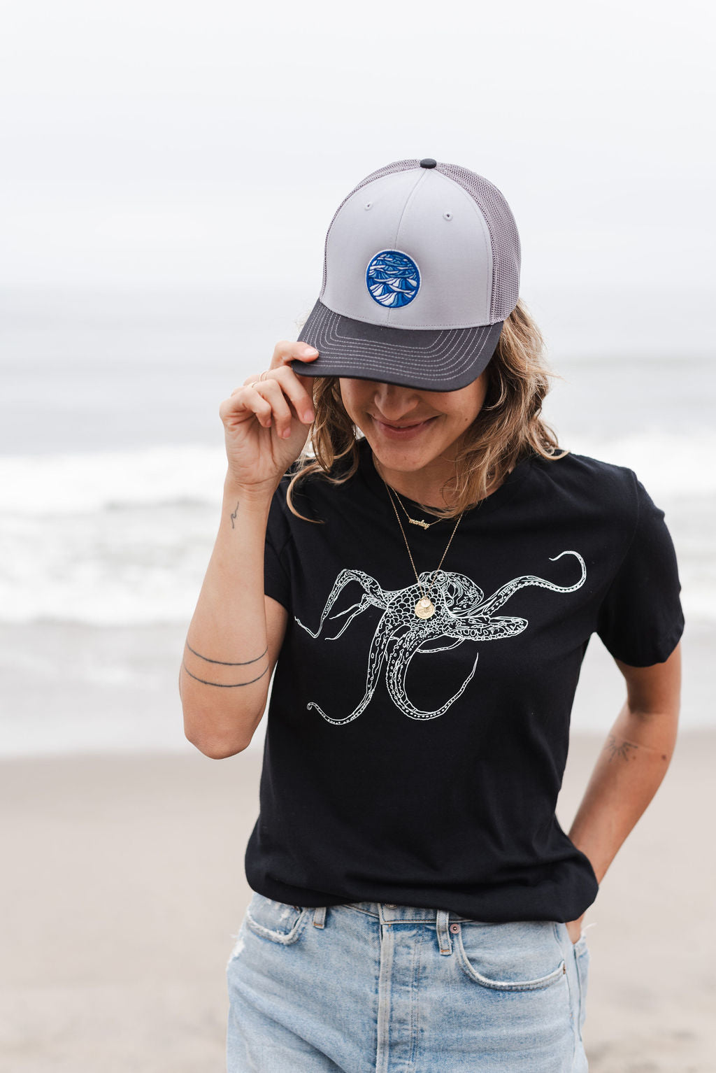 Tricker Hat with Pacific Swell Design