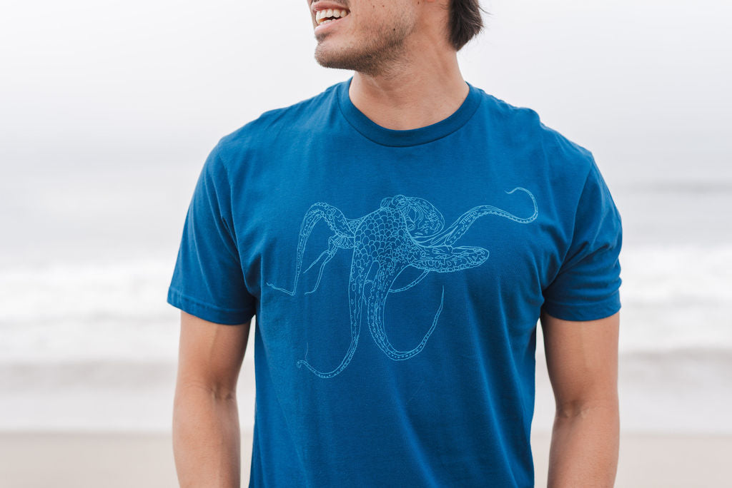 Giant Pacific Octopus Shirt on Model