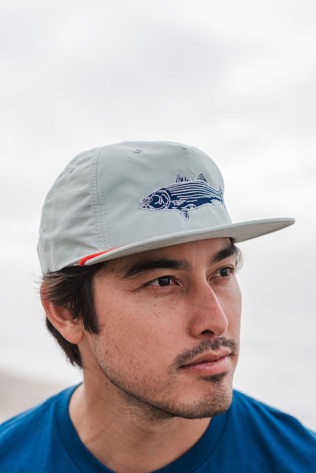 Striper Hat on Model