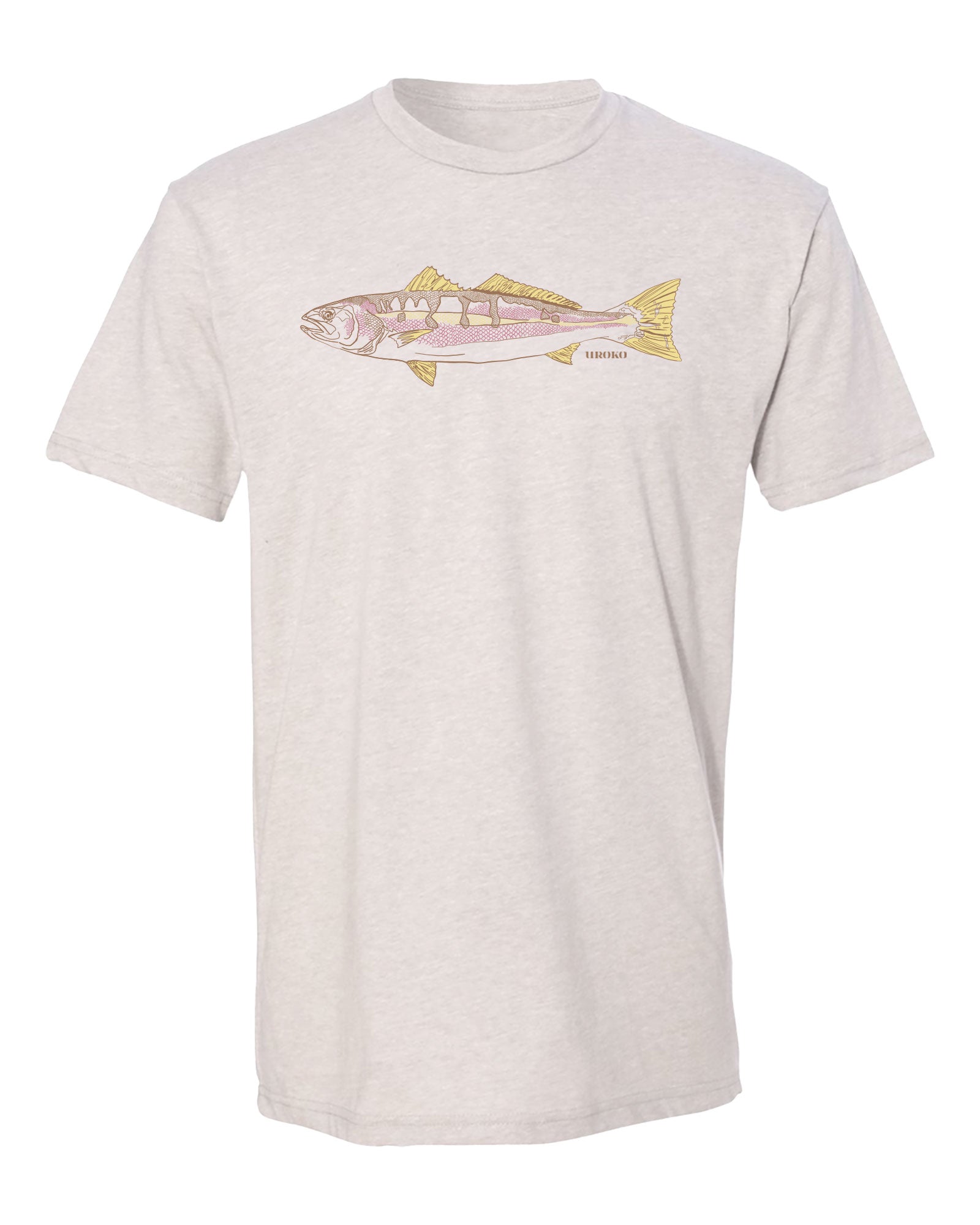 White Sea Bass Short Sleeve T-Shirt in Silk