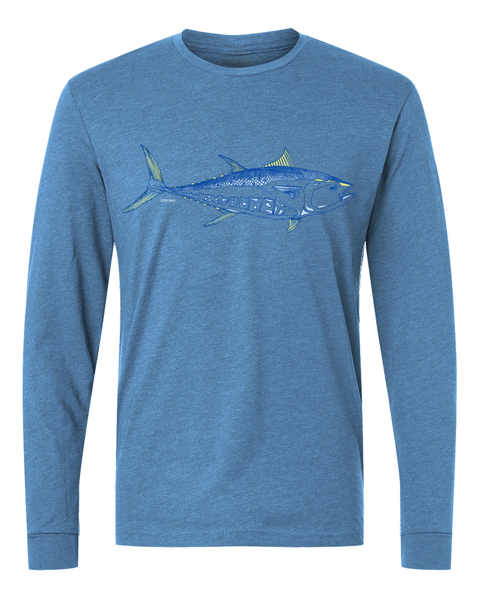 Bluefin Long Sleeve T-Shirt in Heather Slate