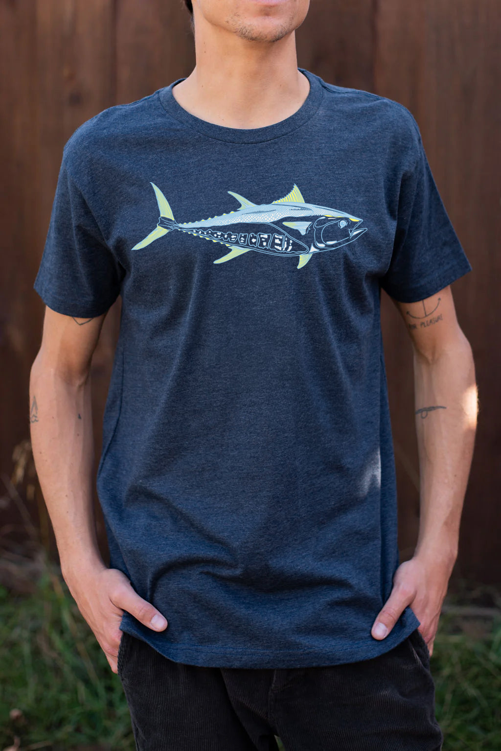 Bluefin Short Sleeve T-Shirt in Midnight Blue