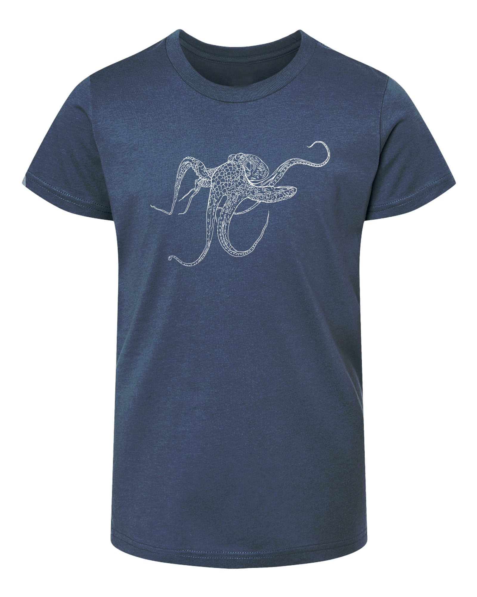 octopus youth tee heather teal