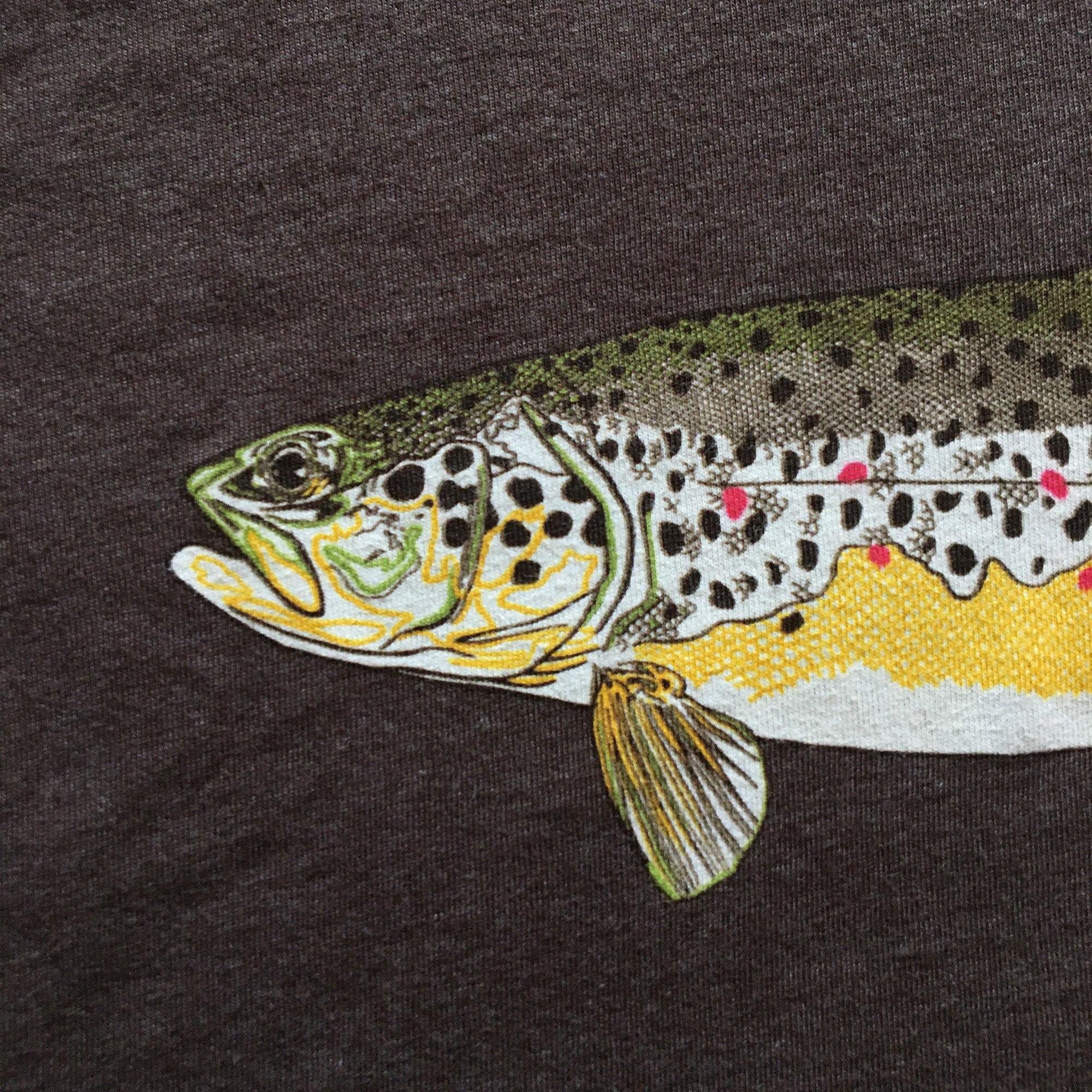 Brown Trout Illustration Tee