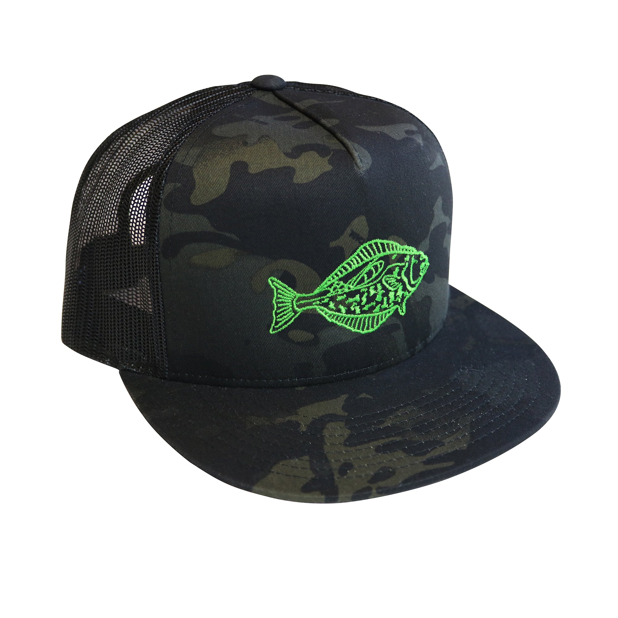Camo trucker hat side