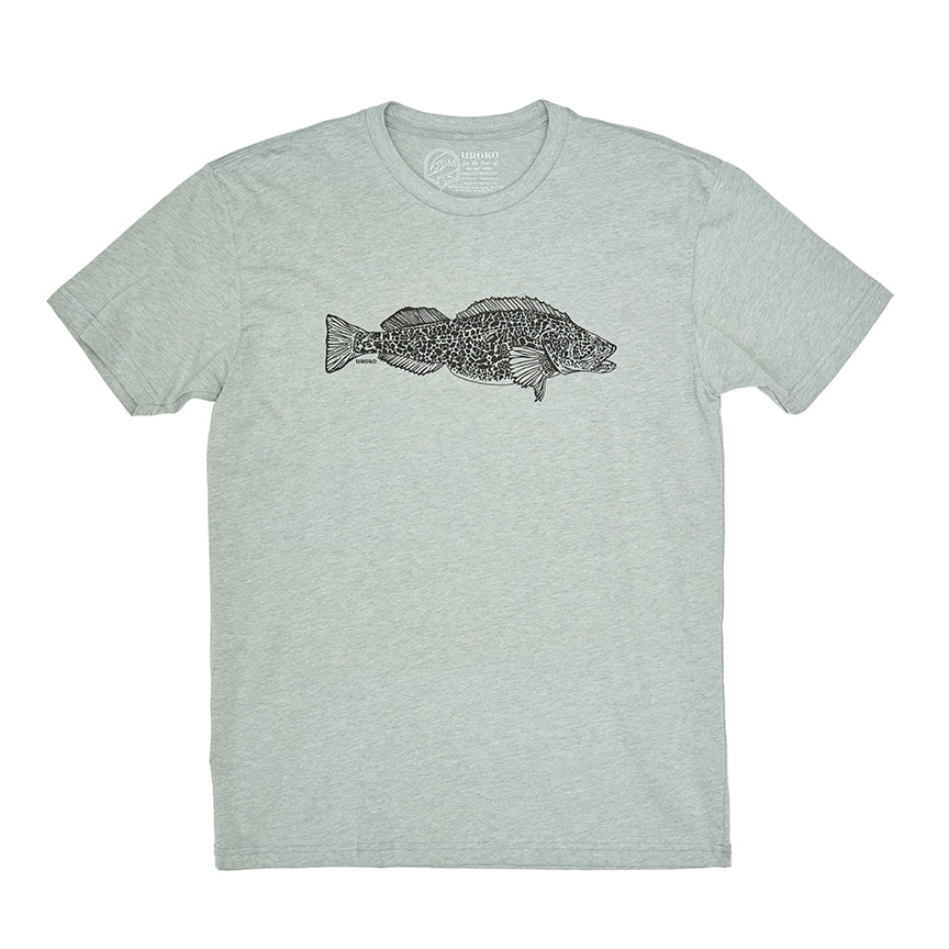 Ling Cod Short Sleeve T-shirt in Heather Grey