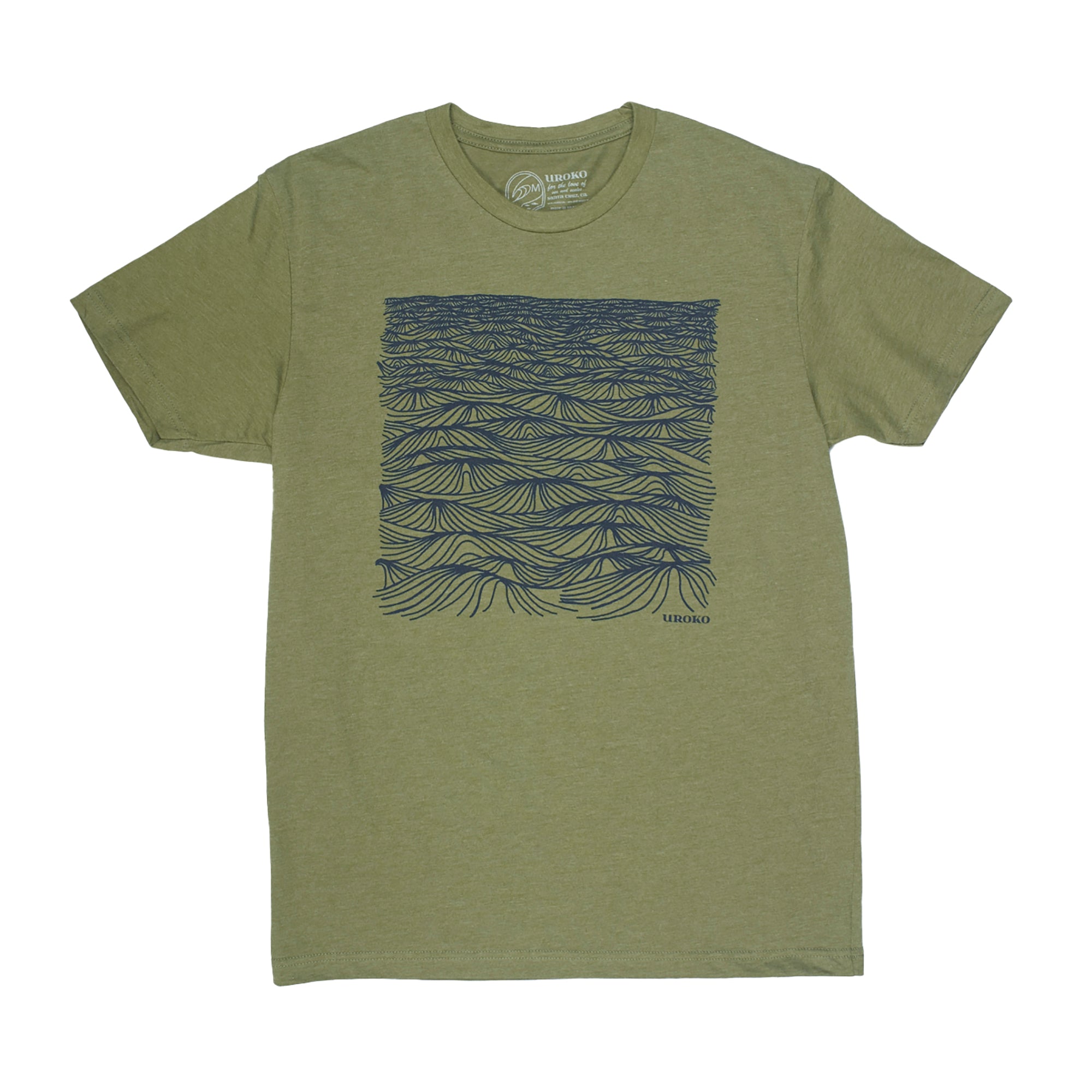 "Swell" Short Sleeve T-Shirt in Military Green