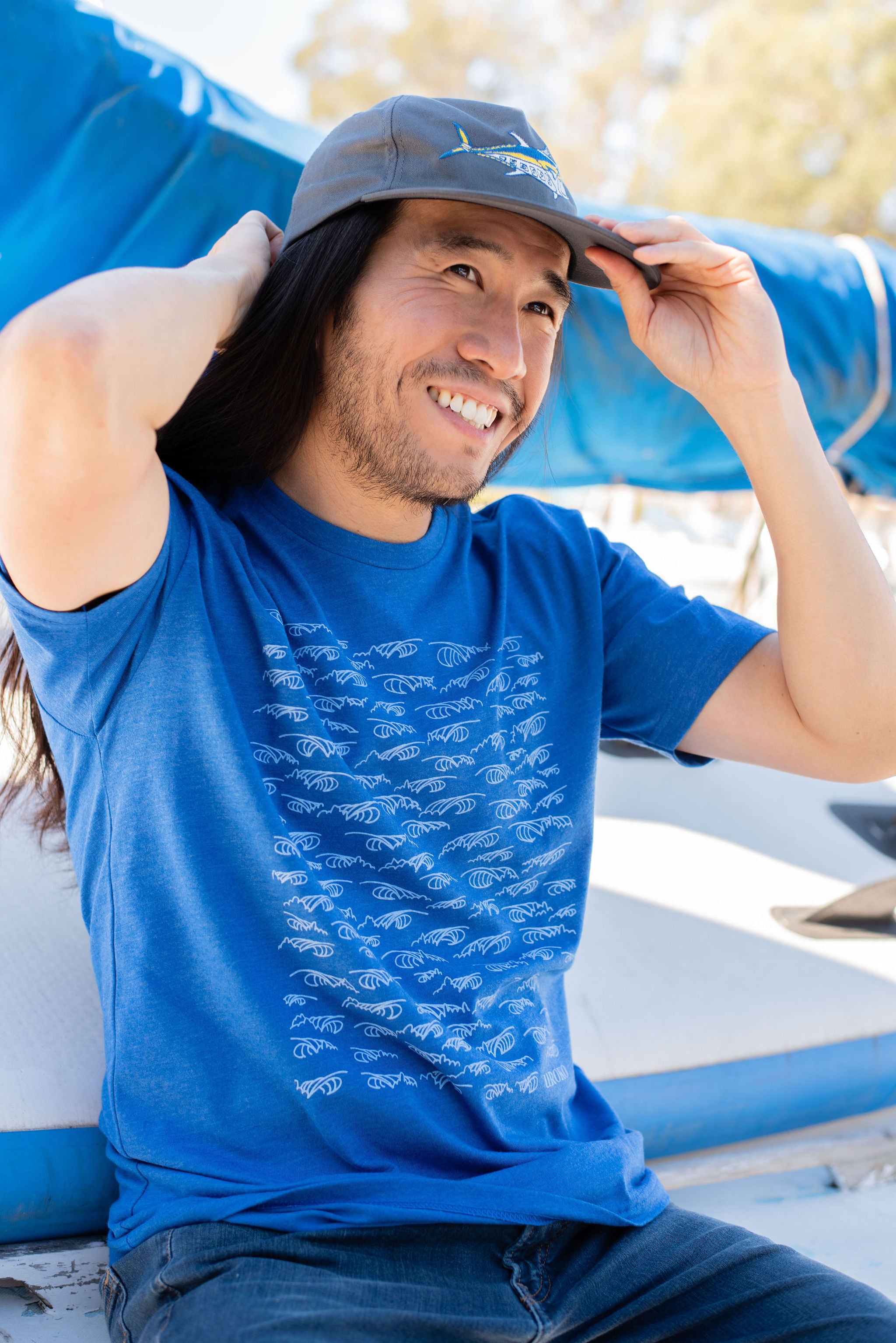 Surf inspired waves shirt
