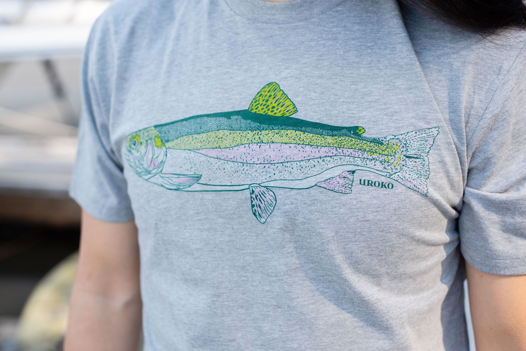 Men's grey Rainbow Trout Shirt