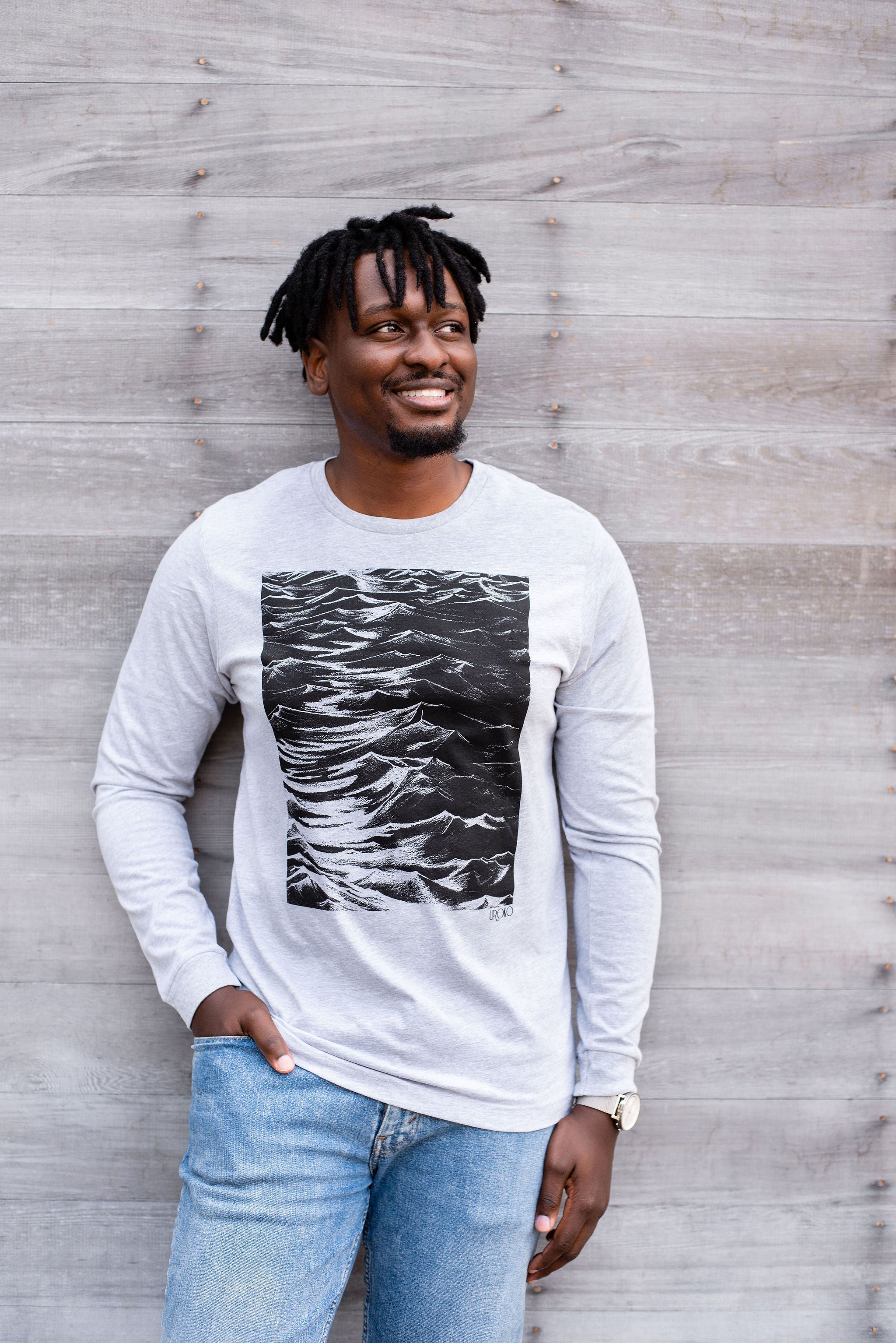 Grey seaside long sleeve