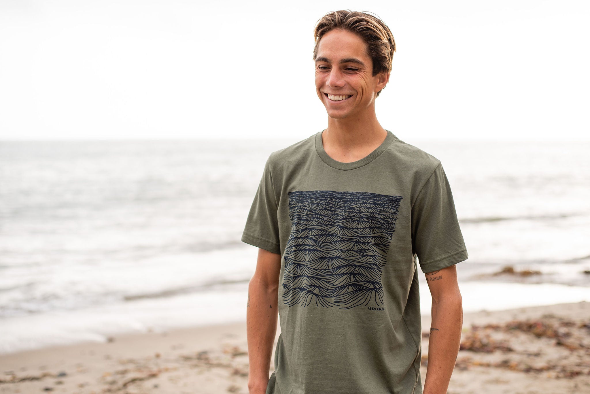 Santa Cruz t-shirt with water design