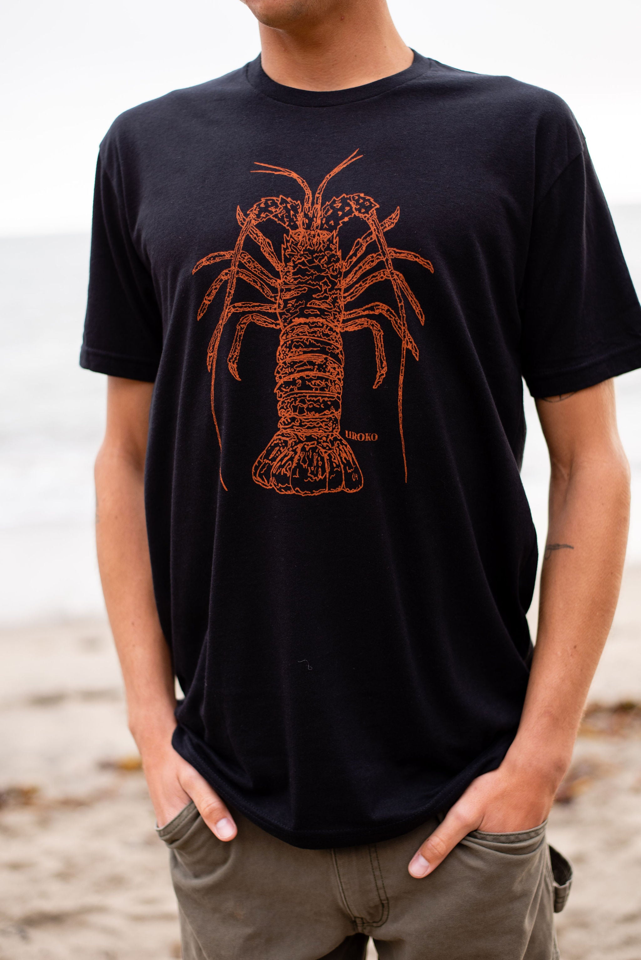 California Spiny Lobster T-Shirt in Black