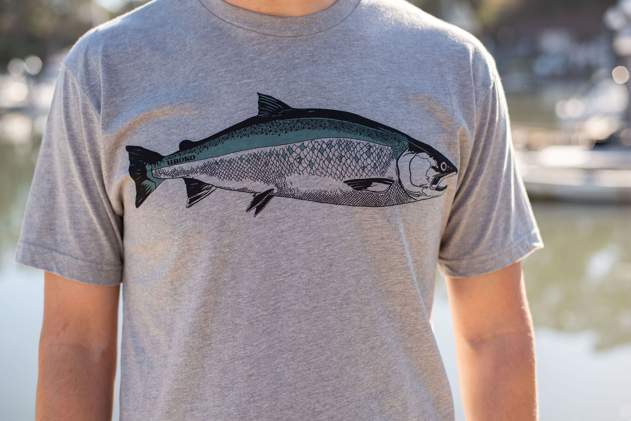 Grey Coho Salmon Shirt
