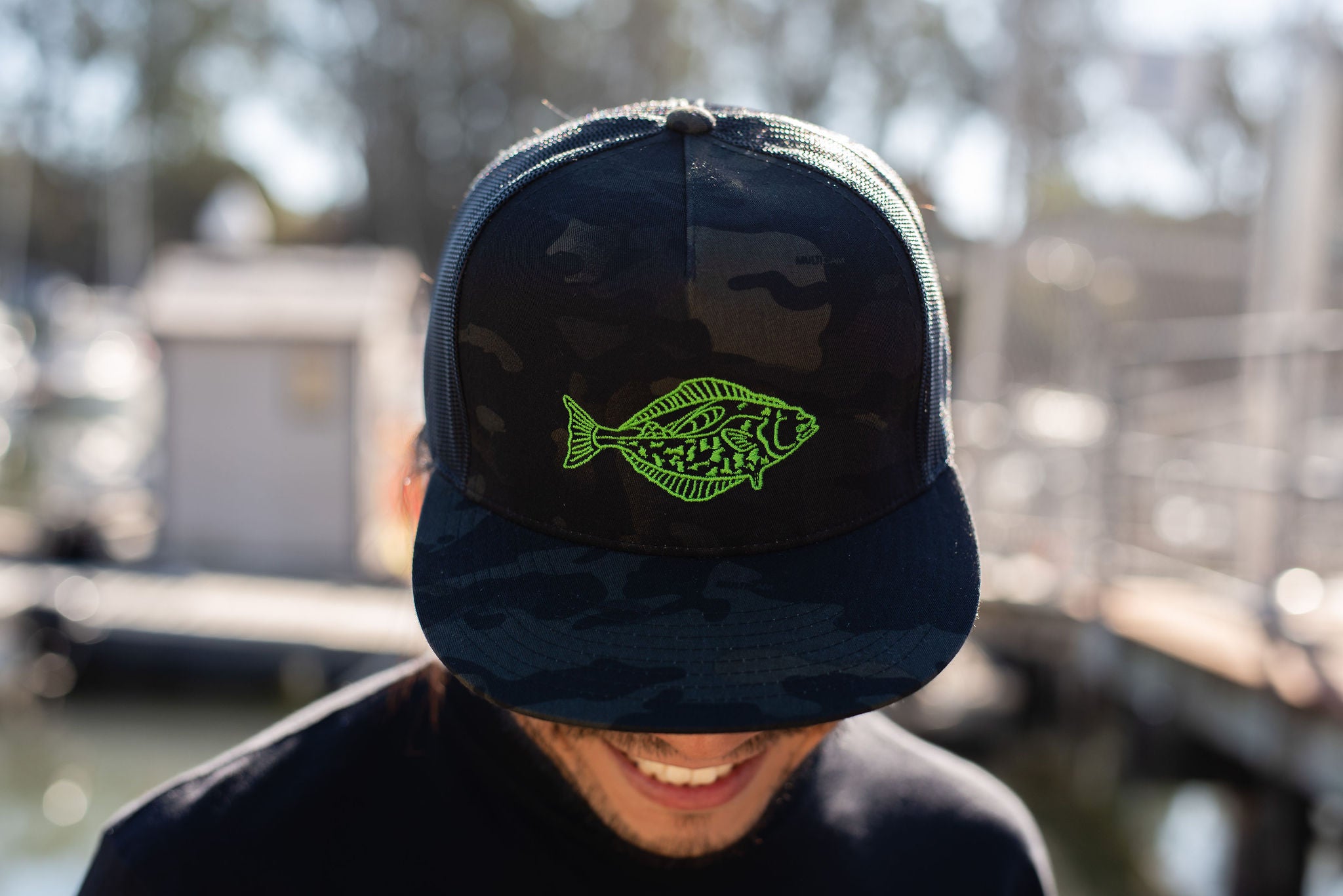 Camo trucker hat