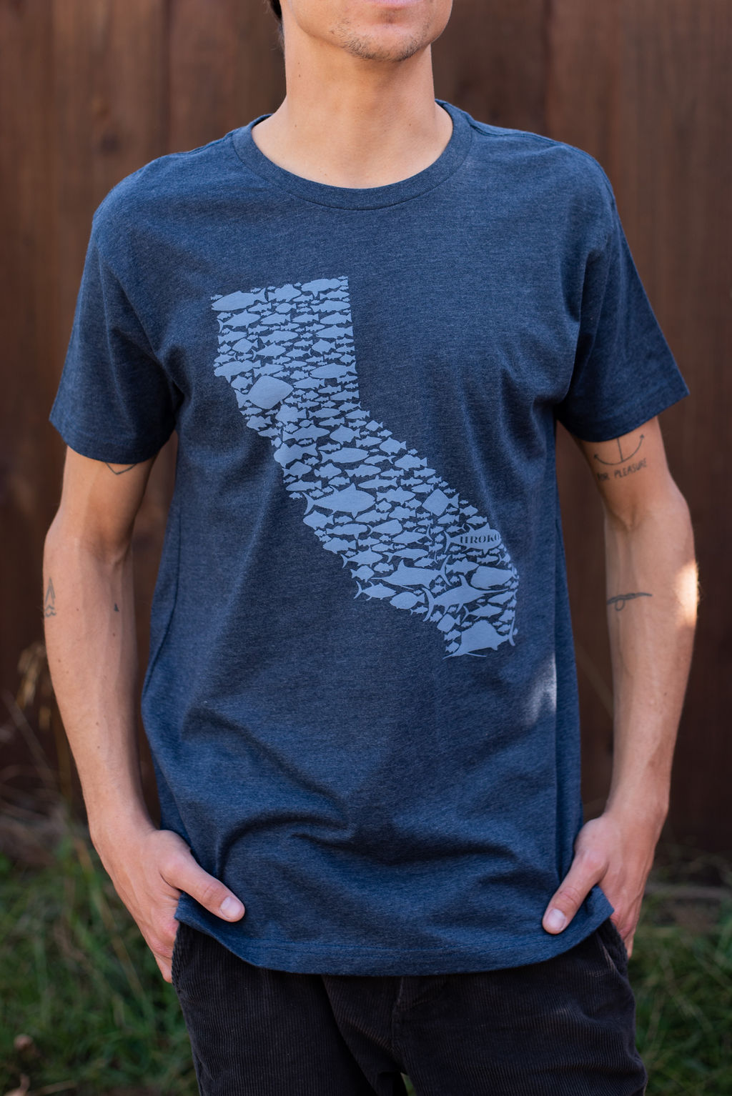 California Fish Shirt - on model