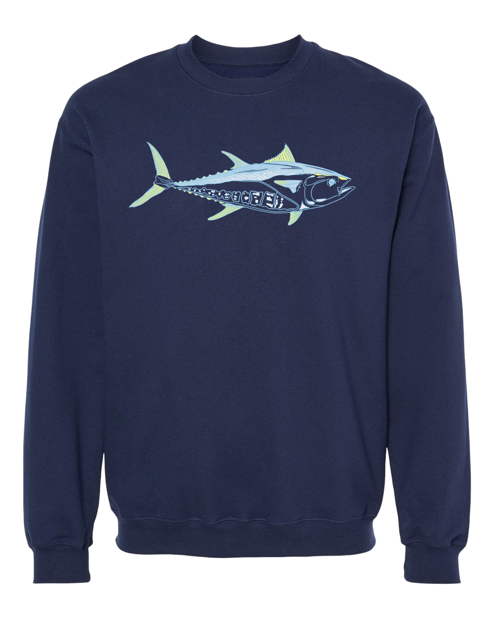  Bluefin Men's Crew Fleece in Navy