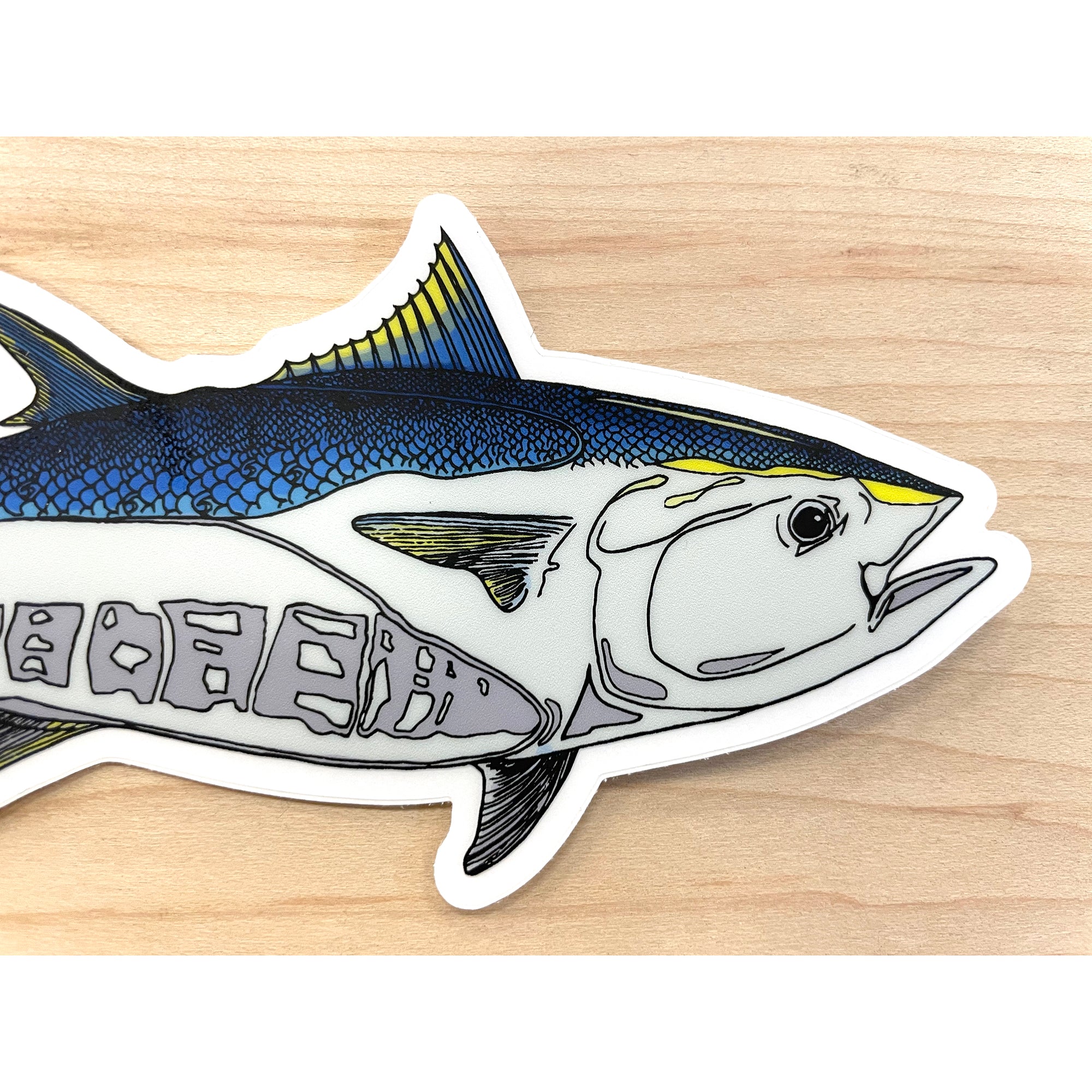 Bluefin Tuna Skin Kayak Vinyl Wrap Kit Graphic Decal/Sticker 12ft