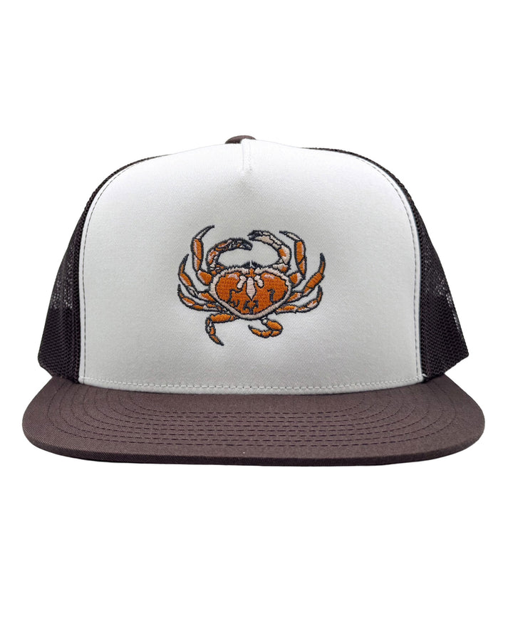Dungeness Crab Flat Bill Trucker Hat
