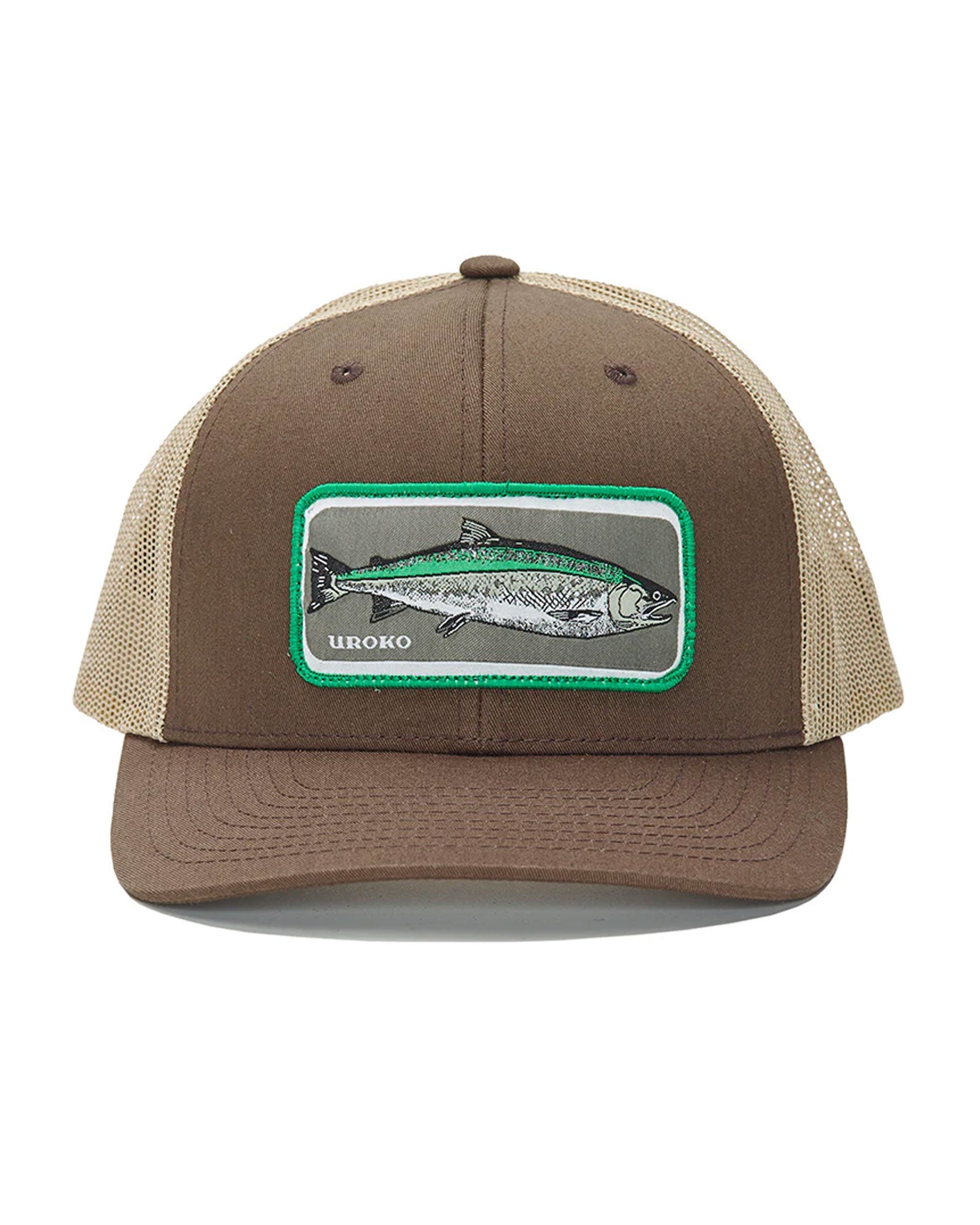 Coho Design on a Curved Bill Trucker