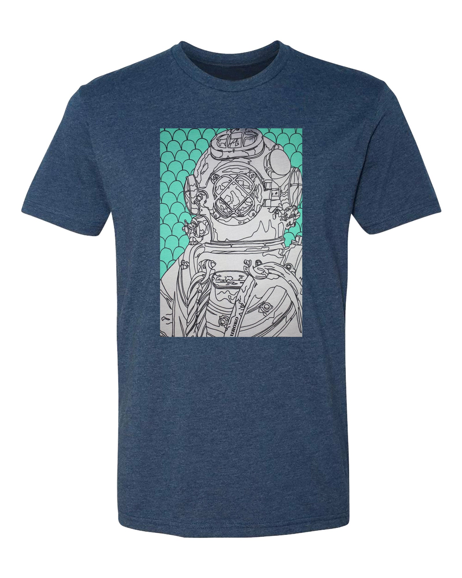 Diver Short Sleeve T-Shirt in Midnight Navy