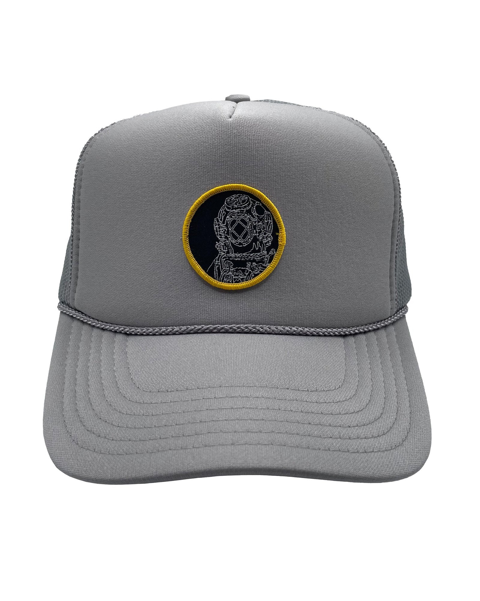 Diver Foamy Trucker Hat in Grey