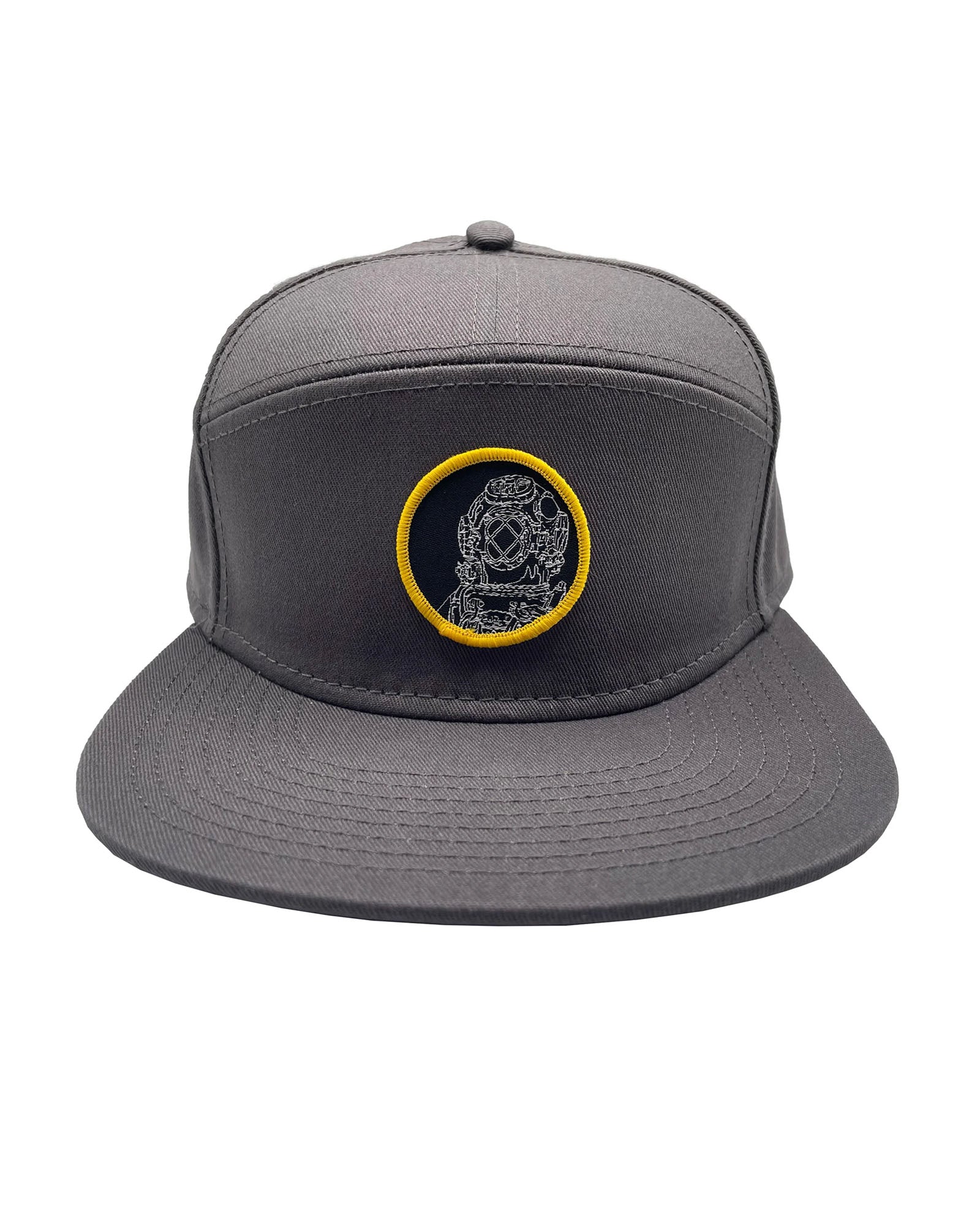 Diver patch hat in grey