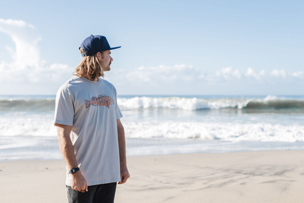 Ling Cod T-Shirt in Light Grey