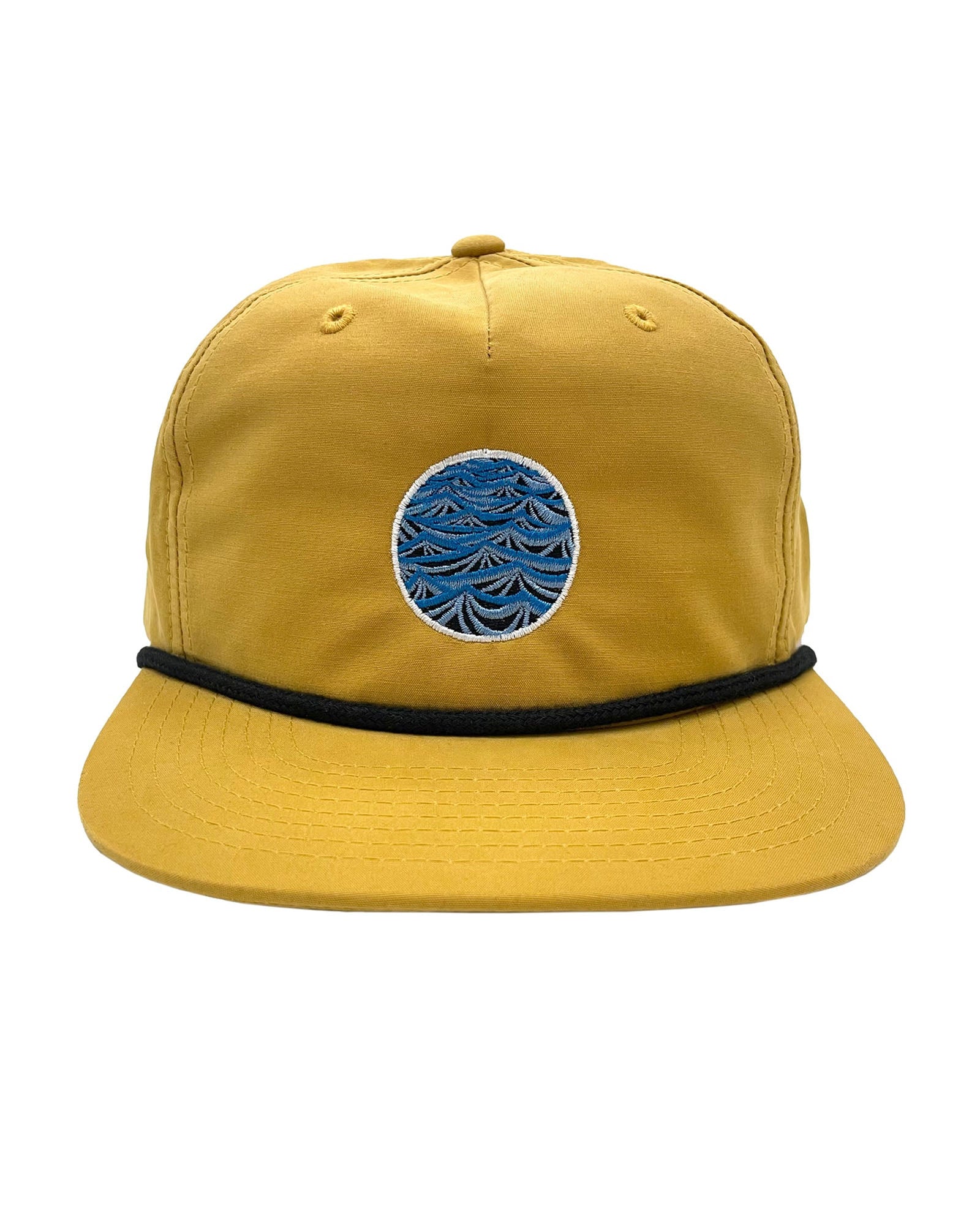 Storm Design Yellow Hat with ocean patch