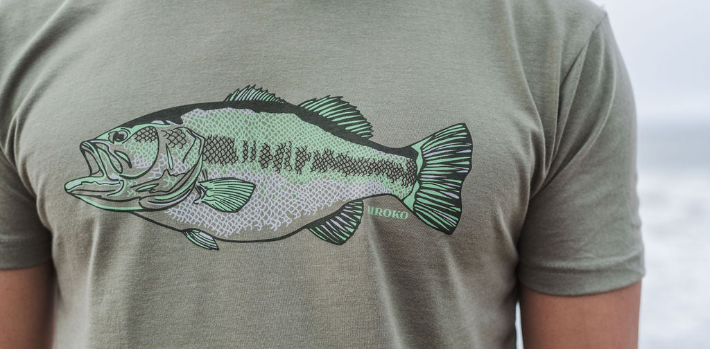 Largemouth Bass Shirt in Light Olive | Uroko XXX-Large