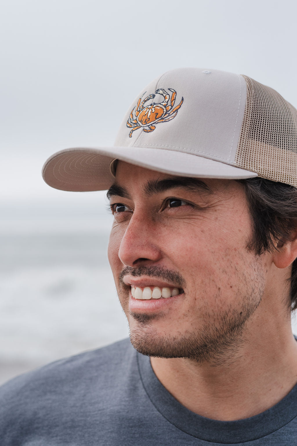 Dungeness Crab Hat on Model