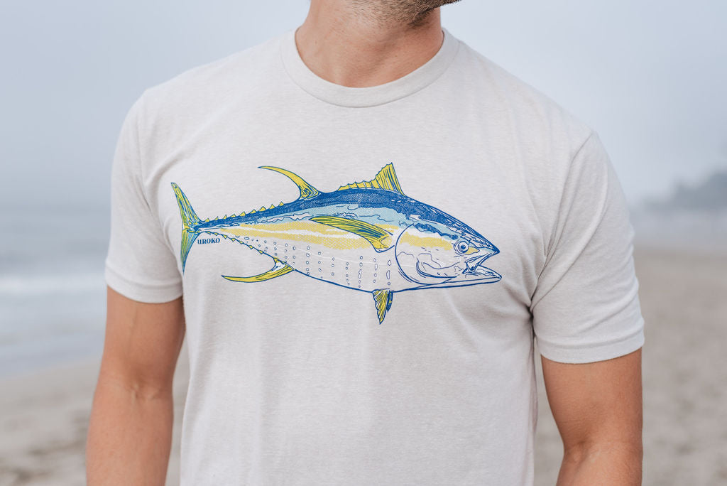 Yellowfin shirt - on model