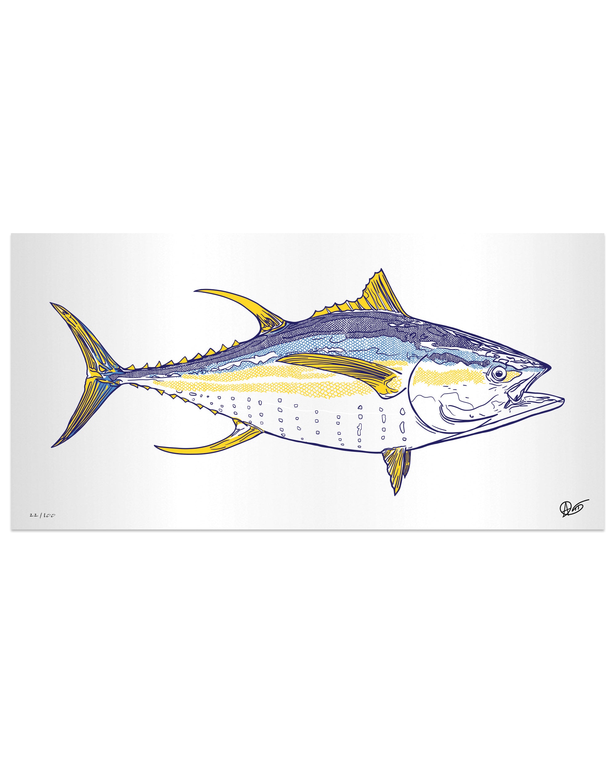 Limited Edition Yellowfin Metal Print