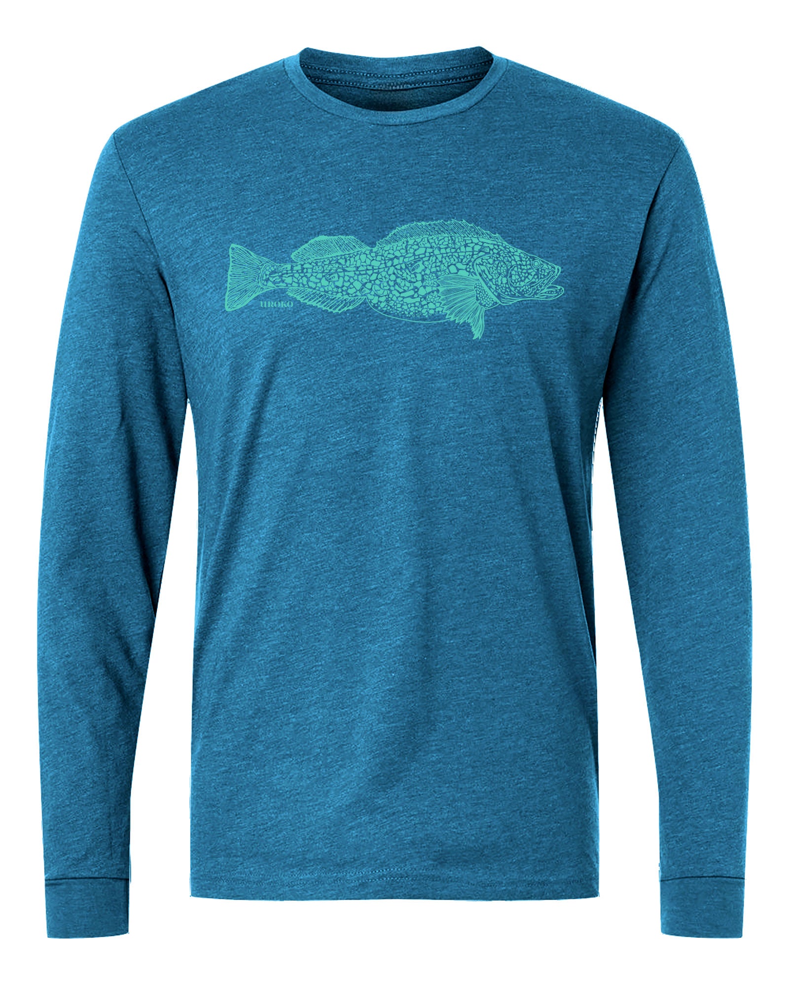 ling cod longleeve teal