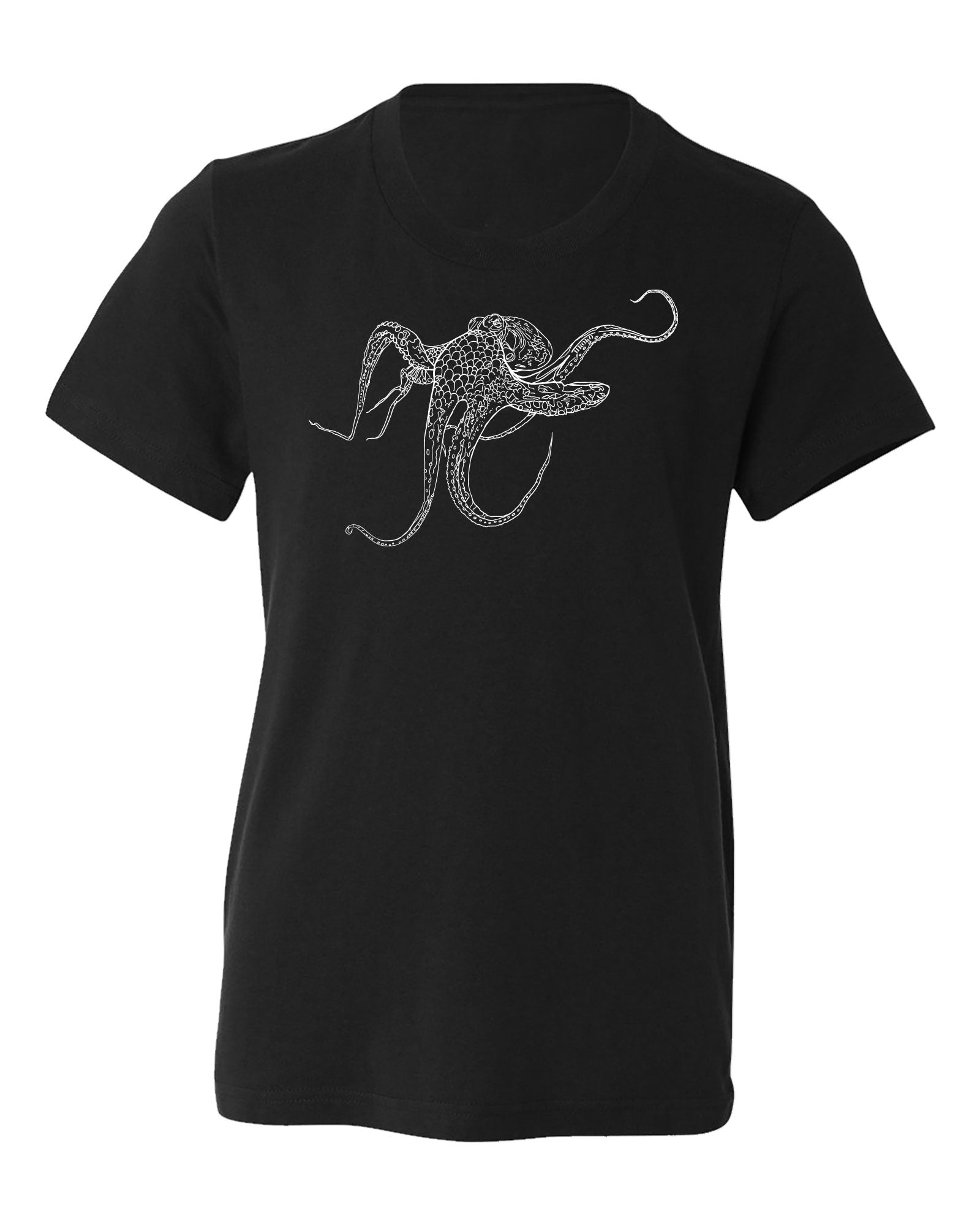 Octopus Youth tee in Black