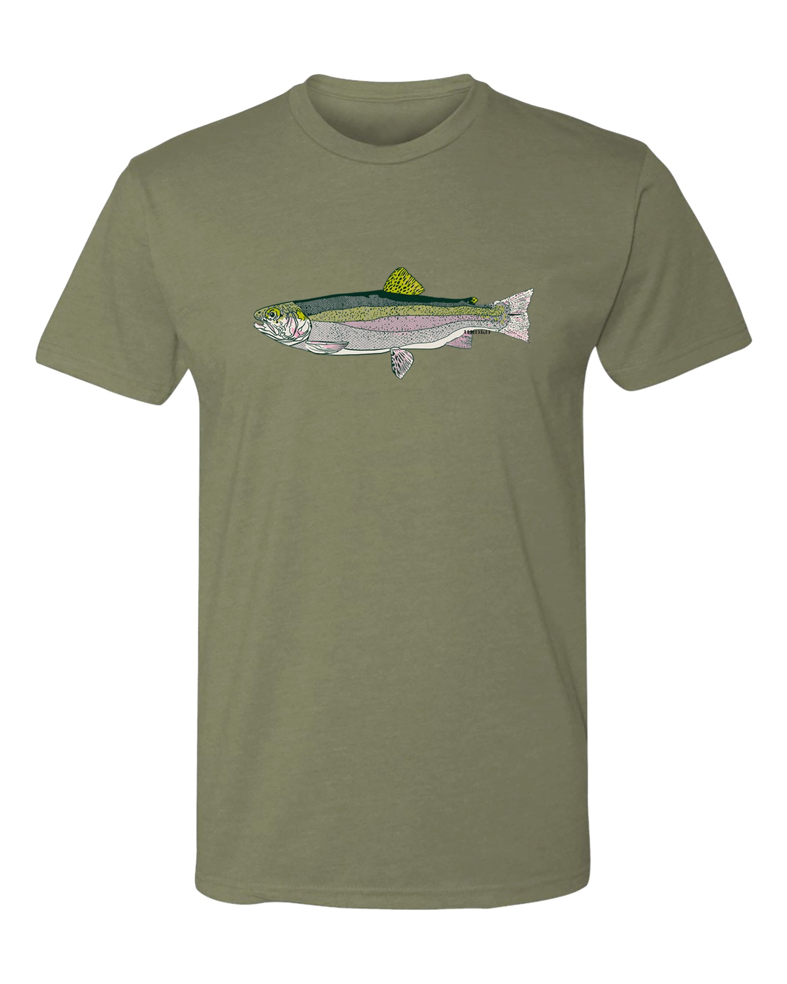 rainbow trout tee in espresso 