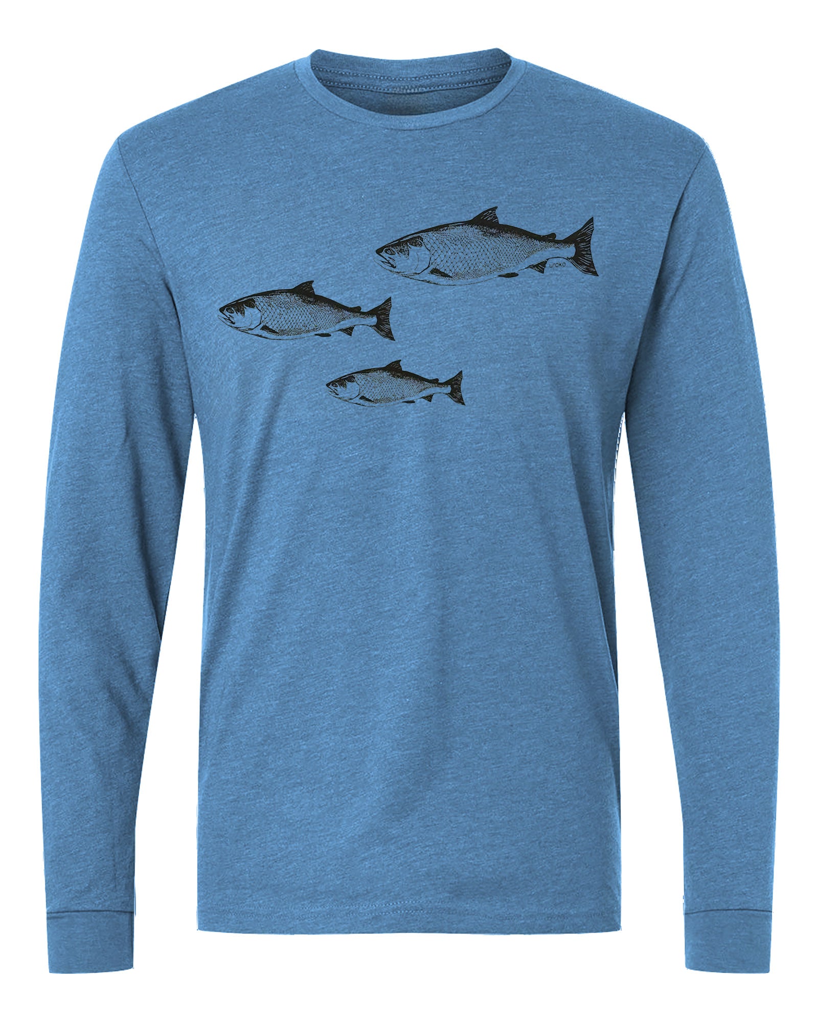 salmon spawn longleeve heather slate