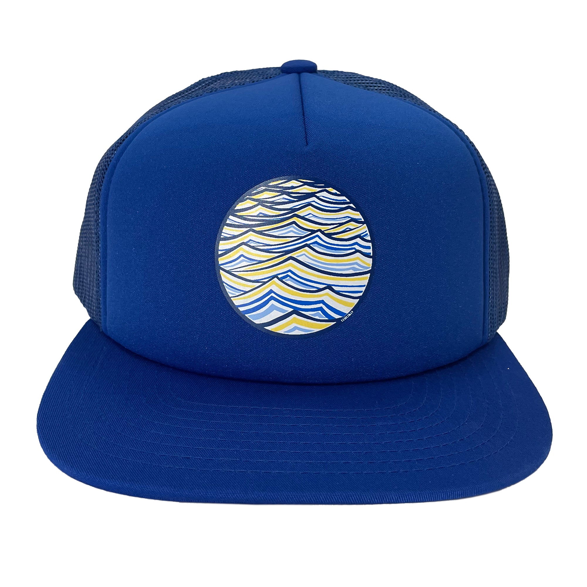 Royal Blue Short Period Foamy Trucker Hat