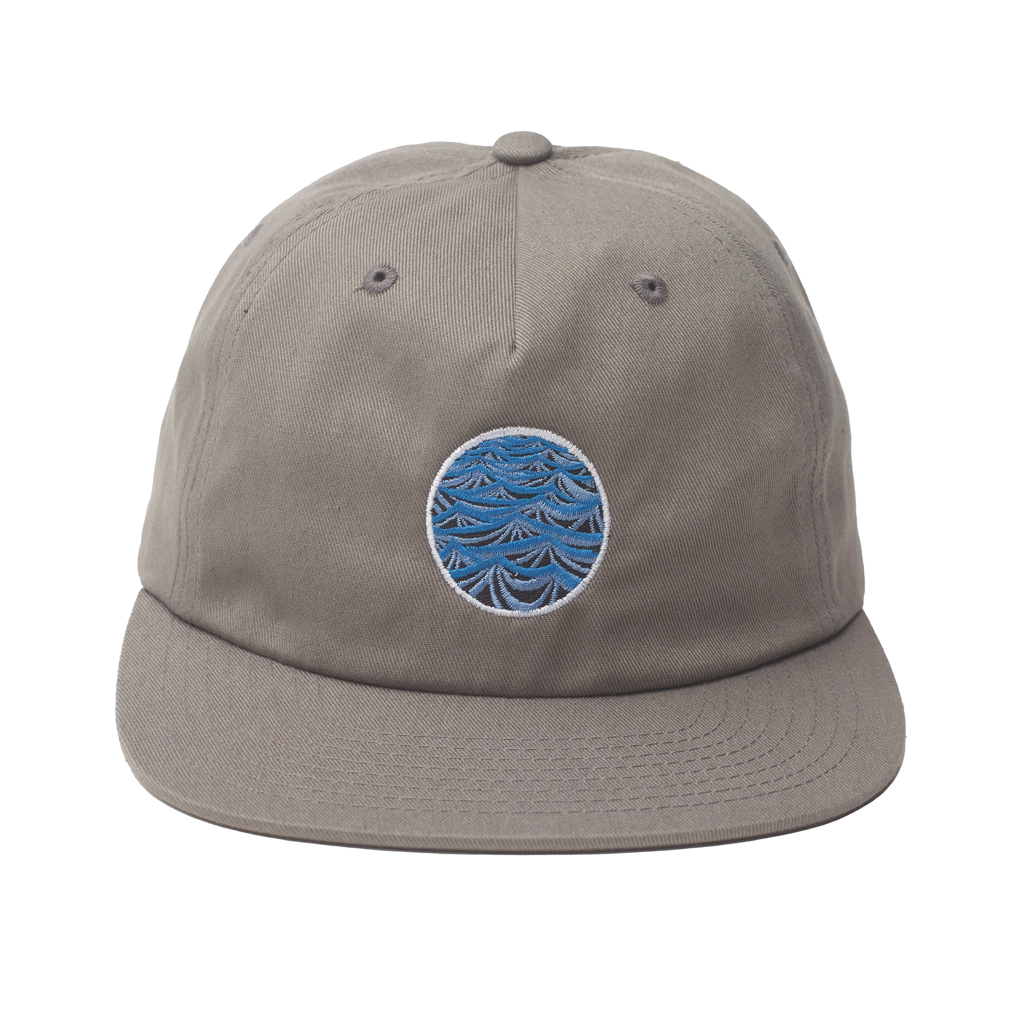 Untructured Hat Storm Design on a Steel Grey Unstructured Hat | Uroko – UROKO